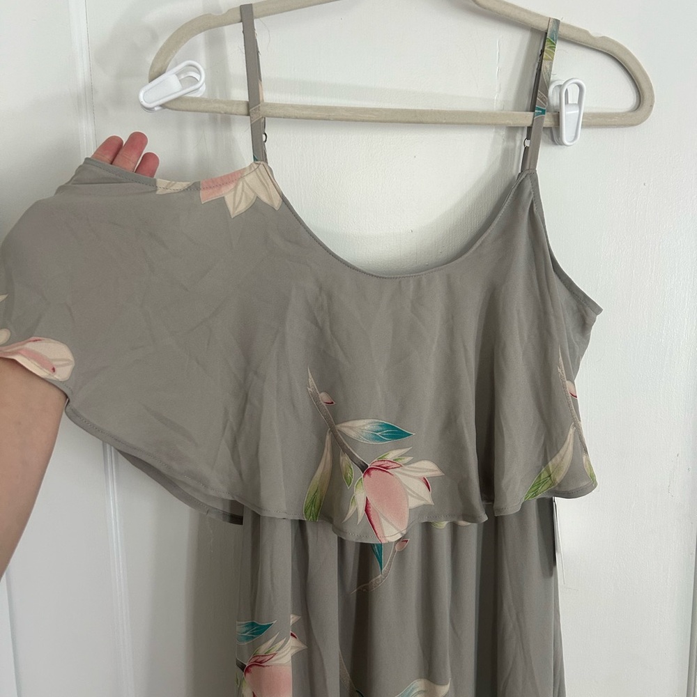 Show Me Your MuMu Gray Floral Maxi Dress - Picture 3 of 7